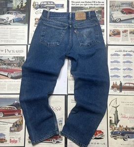 Levis 501xx Jeans Herren 34x30 Blau Button Fly Vintage USA 90s - Bild 1 von 14