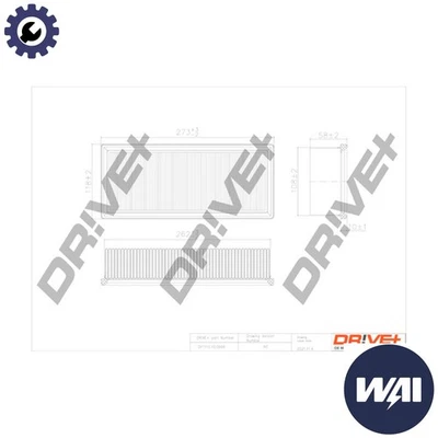 FILTRO DE AIRE DP1110.10.0666 PARA LAND ROVER FREELANDER/SUV/Soft/Top MG HONDA Foto 1 de 4