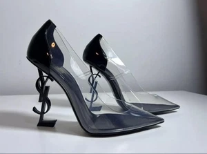 BRAND NEW Saint Laurent Opyum 110 Pumps - Size US 7.5 / EU 37.5 Black With box - Picture 1 of 6