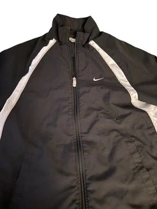 Nike Vintage 1998 Black and White Windbreaker Trainingsjacke - Medium - Bild 1 von 10