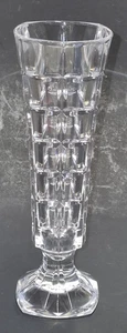Unmarked Square Cut Crystal Bud Vase 6.75" - Picture 1 of 7