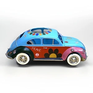 VW Volkswagen Beetle Style ~ 13" Long Metal Tissue Holder ~ Hippie Peace 60's - Picture 1 of 11