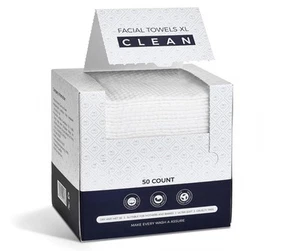 Disposable Face Towels, Viscose Biodegradable Large Dry Wipes, Super Soft &... - Picture 1 of 8