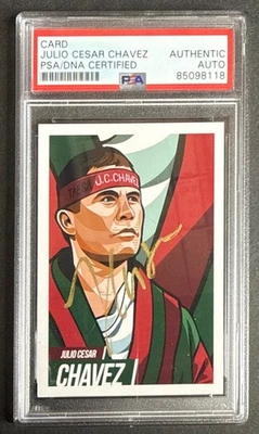 Julio Cesar Chavez Signed Boxing Card Series 1 PSA 85098118 - Image 1 of 2