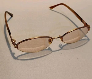 Vintage 90er Jahre Dana Buchman goldfarbenes Brillengestell  - Bild 1 von 12