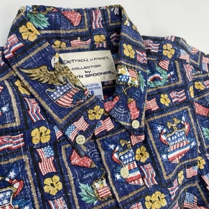 Reyn Spooner x Dietrich Varez July 4th Pullover Hawaiian Aloha Shirt Size Small - Picture 1 of 23