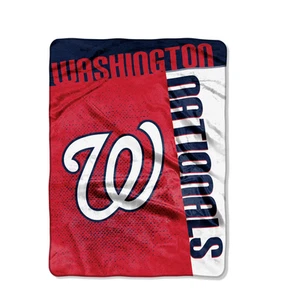 The Northwest Company MLB Washington Nationals Strike 60x80 Raschel Throw - Picture 1 of 8