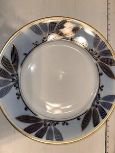 Rosenthal, Vereinigte Kunstgewerbler Darmstadt Antique Blue + Gold Floral Plate - Picture 1 of 8