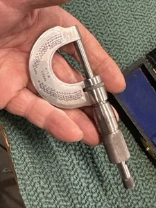 Strumento macchinista vintage tedesco 0-1" micrometro calibrato ottima forma - Foto 1 di 15