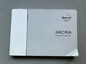 03-10 NISSAN MICRA OWNERS HANDBOOK MANUAL - Picture 1 of 11