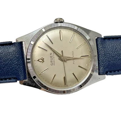 复古 60 年代 Gruen Autowind 花纹表圈男士腕表 — 第 1/4 张图片