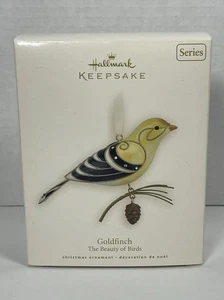 Hallmark Keepsake Ornament Goldfinch The Beauty Of Birds 4th In Series MIB - Picture 1 of 17