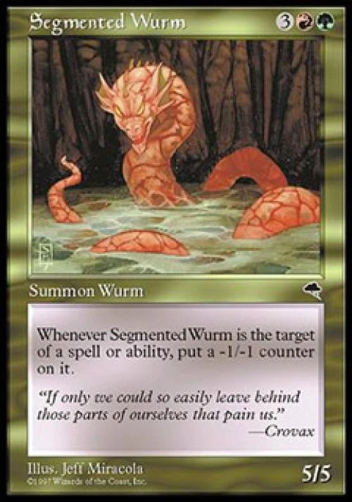 Segmented Wurm - Light Play MTG Tempest - Image 1 of 1