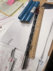 Walter Titex 15mm 2 Flute THRU COOL Carbide Drill 16mm SHANK 10.7" MAX DRILL DEP - Picture 1 of 12