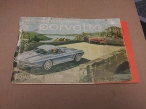 1963 ORIGINAL 2ND EDITION CORVETTE OWNERS MANUAL WITH FULL CORVETTE NEWS CARD - Bild 1 von 5
