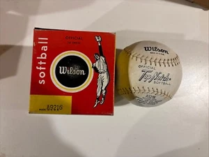 Vintage Wilsons official 16 inch softball New inbox - Picture 1 of 5