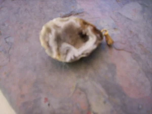 Vintage Edelstein Anhänger / Scheibenedelstein Anhänger / Bergkristall Anhänger / Anhänger - Bild 1 von 5