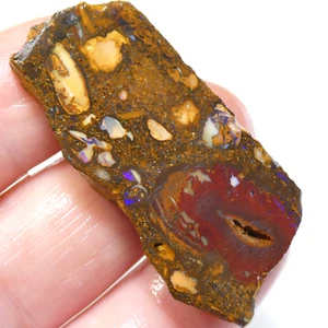 53.25 CT AUSTRALIAN BOULDER OPAL YOWAH NUT Unpolished GEM Rough Specimen VIDEO - Picture 1 of 12