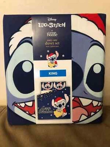 Disney Stitch Christmas King Size Duvet Bedding Merry Stitchmas New - Picture 1 of 4