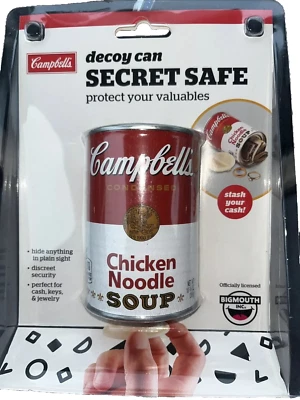 BIG MOUTH INC. Campbell's Chicken Noodle Decoy Can Secret Safe By Big Mouth, Inc. NEW