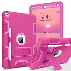 For iPad 9th 8th 7th Generation 10.2" Shockproof Case Stand Cover Hot Pink - Picture 1 of 8