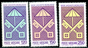 1978 Sede vacante,Papa Paolo VI morte,braccia/Umbracolo/ombrello,Vaticano,726,MNH - Foto 1 di 1