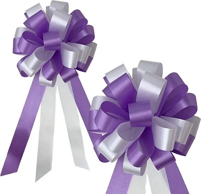 Arcos de tiro lavanda y blanco - 8" de ancho, juego de 6, arcos de banco de boda, Pascua Foto 1 de 4