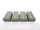 LEGO x4 OldGray Brick 2x4 Réf 3001