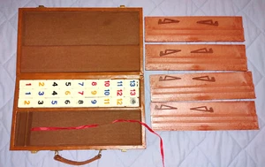 Travel Rummikub Tile Board Game in Case with Racks and Tiles - Picture 1 of 4