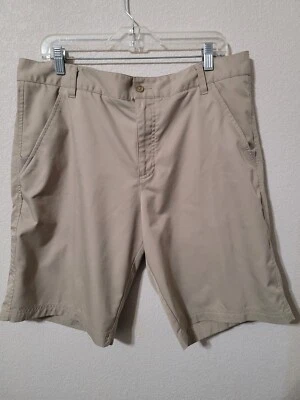 Pantalones cortos de golf Fila Sport para hombre 36 (medidos 38” X 10 1/2”) tostados S24 Foto 1 de 4