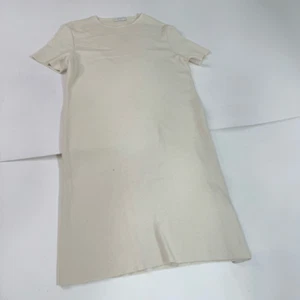 GISPA Kleid Damen Medium Creme Strick Wolle Rundhals Klassisch Neutral Minimalistisch - Bild 1 von 13