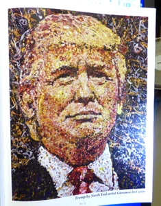 2015 Donald TRUMP Boston North End Artist Giovanni DeCunto Glossy 12" x 9" Print - Picture 1 of 7