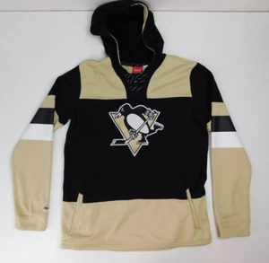 Reebok Face Off Collection Pittsburgh Penguins Hooded Sweatshirt Size XL 18 - Picture 1 of 11