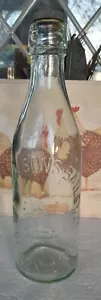 1920'S CLEARGLASS BEER BOTTLE BY WATSON AND SONS BATLEY PIC BEEHIVE - Picture 1 of 6