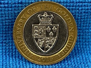 2013 The 350th Anniversary of the Guinea Circulated Two Pound Coin -  £2 Coin - Picture 1 of 2