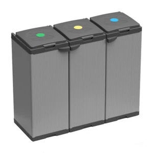 Armadio in Resina per Raccolta Differenziata con 3 Porta Sacchi - Foto 1 di 5