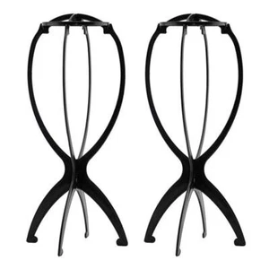 2x Plastic Wig Stand Hat Display Mannequin Head Stand for Styling Drying Display - Picture 1 of 7