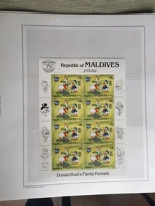 FRANCOBOLLI TEMATICA DISNEY FOGLIETTO MALDIVE 1984 - Imagen 1 de 5