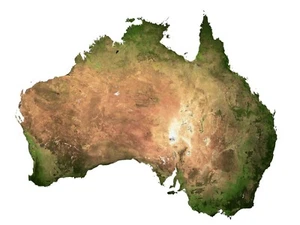 Australia Satellite Map GLOSSY POSTER PICTURE PHOTO PRINT BANNER 12201 - Picture 1 of 1