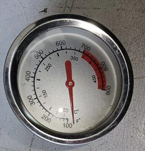 TERMÓMETRO BARBACOA 25FF58, MUY BUEN ESTADO, DIÁMETRO 3" - Imagen 1 de 5