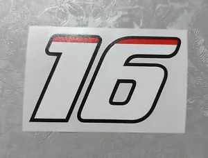 CHARLES LECLERC 16 FERRARI STICKER/CHARLES LECLERC 16 FERRARI STICKER - Picture 1 of 5
