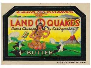 1973 Topps Wacky Packages cuarta serie 4 Land O' Quakes Butter ex+/nm-o/c - Imagen 1 de 1