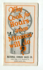 Folleto vintage Century of Progress 1933 Feria Mundial VENTAS NACIONALES DE COCINAS - Imagen 1 de 2