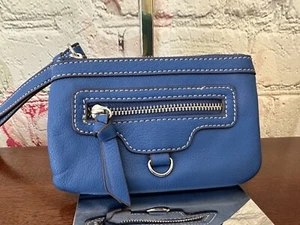 Nine West Leather Blue Wristlet Small Wristlet - Picture 1 of 6