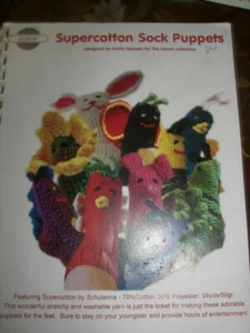 Skacel ~ "Schulanna Supercotton" Sock Puppets ~ Designer Kathy Gometz - Imagen 1 de 3