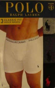 3 PIEZAS CALZONCILLOS BOXER RALPH LAUREN GENUINOS NEGRO GRIS TALLA GRANDE ALGODÓN ABSORBENTE - Imagen 1 de 23