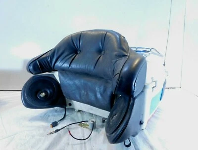 Harley Davidson Touring Road & Electra Glide White/Blue Tour Pak Luggage Box  - Image 1 of 4