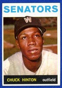 1964 Topps Baseball # 52 Chuck Hinton Washington Senators En muy buen estado-Vgex - Imagen 1 de 2