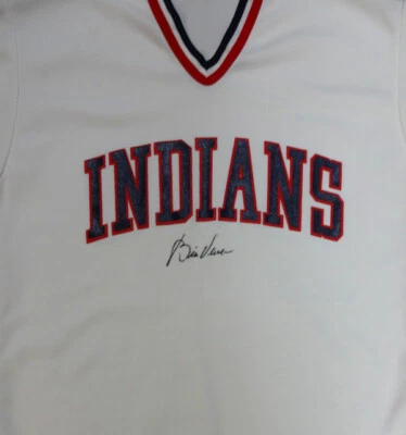 Cleveland Indians Bill Veeck Autographed White Jersey Team Owner PSA/DNA #X04495 - Image 1 of 4