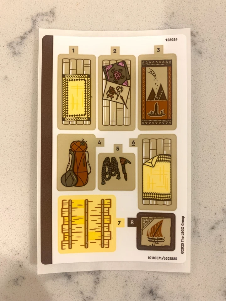 HOJA ADHESIVA LEGO para 43270 Moana's Adventure Canoe, ¡Nueva y Genuina! Foto 1 de 1